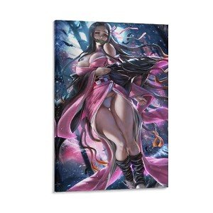 Kamado Nezuko Anime Art Poster for Room Decor