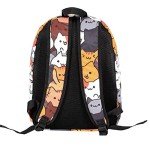 Cute Anime Cat Canvas Backpack for Everyday Use