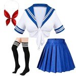 Anime Schoolgirl Sailor Uniform Set Plus Size
