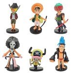 6 PCS Anime Action Figure Set for Kids