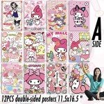 Cute Anime Poster Set - 12 Kawaii Prints