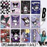 Cute Anime Poster Set - 12 Kawaii Prints