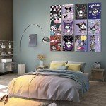 Cute Anime Poster Set - 12 Kawaii Prints
