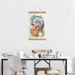Anime Wall Art Scroll with Wooden Frame 13x20in