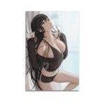Anime Sexy Girl Waifu Canvas Wall Art Poster
