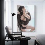 Anime Sexy Girl Waifu Canvas Wall Art Poster