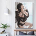 Anime Sexy Girl Waifu Canvas Wall Art Poster