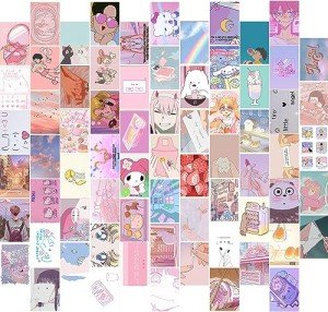 Kawaii Anime Aesthetic Wall Collage Kit - 70pcs