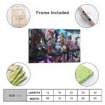 Anime Art Posters: Sexy Girls in Fishnet Tights