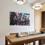 Anime Art Posters: Sexy Girls in Fishnet Tights