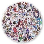 50PCS Cute Anime Derby Stickers for Fun Gear