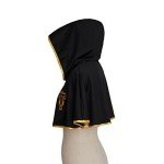 Men’s Black Hooded Cloak Cape with Headband