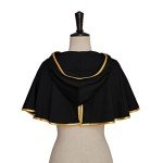 Men’s Black Hooded Cloak Cape with Headband