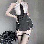 SINGUYUN Women's Sexy Teacher Cosplay Costume Set