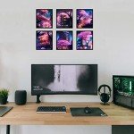 Set of 6 Anime Wall Art Prints