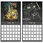 2024 Attack on Titan Wall Calendar Art