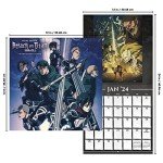 2024 Attack on Titan Wall Calendar Art