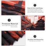 Japanese Anime Tapestry: Dark Sunset Forest Decor