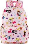 Roffatide Anime Backpack Tsukino Usagi Luna Artemis All Over Print Girls School Bag Chibi Moon Laptop Backpack