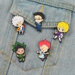 Anime Killua Zoldyck pin,Gon Freecss pin,for Pocket,Backpack, Lapel,Hat 5pcs