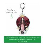 Neck Lanyard with ID Badge Holder for Keys Cute Kawaii Anime Plaid Key Chain Card Lanyards for Women Men Guys Girl Boys Kids Teachers The Office Green Keychains GS319