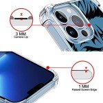 XXYUIKEZI for iPhone 13 Anime Case Transparent Shockproof TPU Boys and Girls (Cool 13), Black-yuji