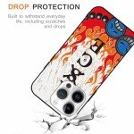 2 Pack Cool Phone Case for iPhone 16 Pro Max 6.9",Japanese Anime Cartoon Characters Print for Men Boys Women Girls,Manga Comics Pattern Design,Soft TPU Cases for iPhone 16 Pro Max Silicone Black Cover