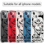 XXYUIKEZI for iPhone 13 Anime Case Transparent Shockproof TPU Boys and Girls (Cool 13), Black-yuji