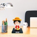 ITUBLE One Piece Bobbleheads Anime Luffy Figure Bobblehead Action Figures Car Dashboard Decorations Accessories Interior Birthday Cake Toppers Phone Holder for Women Men Boys Girls