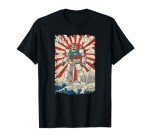 Kanagawa Wave Mecha Anime Robot T-Shirt