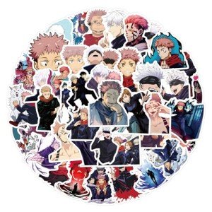 55PCS Japan Anime Stickers for Teens,Cartoon Kids Anime Stickers for Water Bottle Guitar Laptop,Waterproof Vinyl Gifts for Women Girl Adult Teens