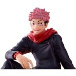 Puruuige 2PCS Anime Figures Itadori Yuji Noodle Stopper Figurine Sitting Pose Character Statue PVC Collection Model Desktop Decoration