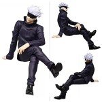 Puruuige 2PCS Anime Figures Itadori Yuji Noodle Stopper Figurine Sitting Pose Character Statue PVC Collection Model Desktop Decoration