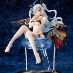 RZAHUAHU Azur Lane Prinz Eugen Figure 21CM PVC 1/7 Scale Anime Game Characters Models Gift (Prinz Eugen)
