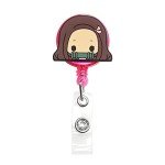 Kawaii Anime Badge Reel Set - 6 Pcs