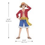 RoomMates RMK5439GM One Piece Luffy Wall Decal, Red