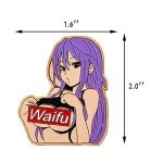 Buy now Wooden Trendy Cartoon Anime Girl Enamel Pin -Cut Enamel Pins for Backpacks Aesthetic - Decorative Wood Funny and Cute Pins for Backpacks, Clothing, Jackets, Hats, and More - Stylish Lapel Pin