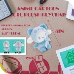 Ahlsense 4.7In Cute Plush Keychain Anime Cartoon Figure Pendant,Japan Anime Cartoon Cute Plush Keychain