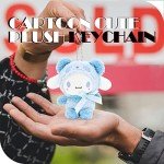 Ahlsense 4.7In Cute Plush Keychain Anime Cartoon Figure Pendant,Japan Anime Cartoon Cute Plush Keychain