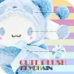 Ahlsense 4.7In Cute Plush Keychain Anime Cartoon Figure Pendant,Japan Anime Cartoon Cute Plush Keychain
