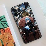 HEMINJYJEF Japanese Anime Anti-Drop Shell Cover Manga Pattern Non-Slip Cell Soft Silicone Phone Protective Cases (for iPhone 14,Rimuru Tempest)