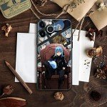 HEMINJYJEF Japanese Anime Anti-Drop Shell Cover Manga Pattern Non-Slip Cell Soft Silicone Phone Protective Cases (for iPhone 14,Rimuru Tempest)