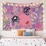 SUFUZEGA Japanese Anime Girl Tapestry Kawaii aestheticism 3D Printing Art Anime Wall Hanging, for Living Room Bedroom Dorm Decor (80L×60W, R01)