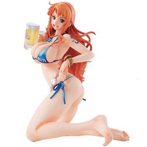 Megahouse Onepiece Portrait of Pirates: Bathing Beauties Nami Limited Edition Version PVC Figure, Multicolor