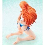 Megahouse Onepiece Portrait of Pirates: Bathing Beauties Nami Limited Edition Version PVC Figure, Multicolor