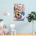 DFJHAZGT Street Fighter Game Posters Chun Li & Striker Sexy Anime Aesthetic Posters Poster Decorative Painting Canvas Wall Art Living Room Posters Bedroom Painting 12x18inch(30x45cm), Frame-style-3