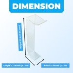 12-Pack Acrylic Shelves Wall Mount Compatible with Pop Figure Display in Box - No Drill Acrylic Floating Shelves Wall Display - for Collectible, Anime and Action Figurine Floating Shelves