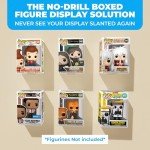 12-Pack Acrylic Shelves Wall Mount Compatible with Pop Figure Display in Box - No Drill Acrylic Floating Shelves Wall Display - for Collectible, Anime and Action Figurine Floating Shelves