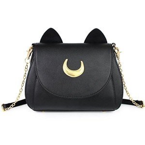 Gothic Luna Cat Cosplay Pu Leather Purse