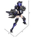 HiPlay Nuke Matrix Plastic Model Kits: Cyber Forest Fantasy Girls, F.O.X Long Range Striker Unit, Vivienne Hyh, Mecha Musume, Anime Style 1:12 Scale Collectible Action Figures (60049)